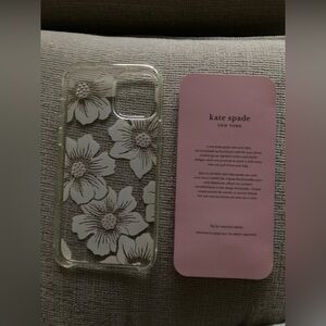 Kate Spade Protective Hardshell Case Hollyhock Floral iPhone 12 13 12 Pro & mini